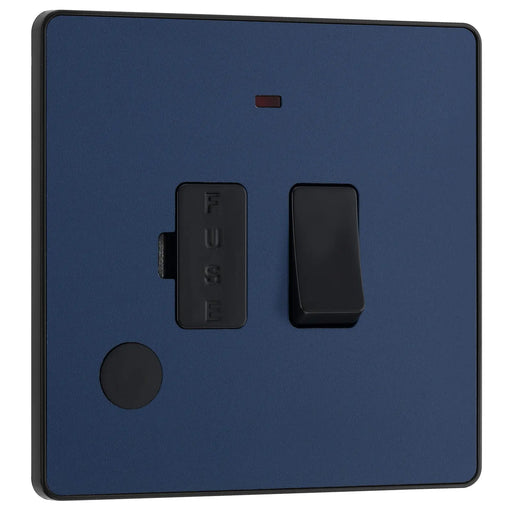 BG Electrical Evolve Matt Blue - Switched and fused with indicator