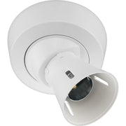 BG Electrical Ceiling Accessories - Enclosed, Angled, 2 terminal body, 3 terminals and earth in base, PVC tails, HO skirt