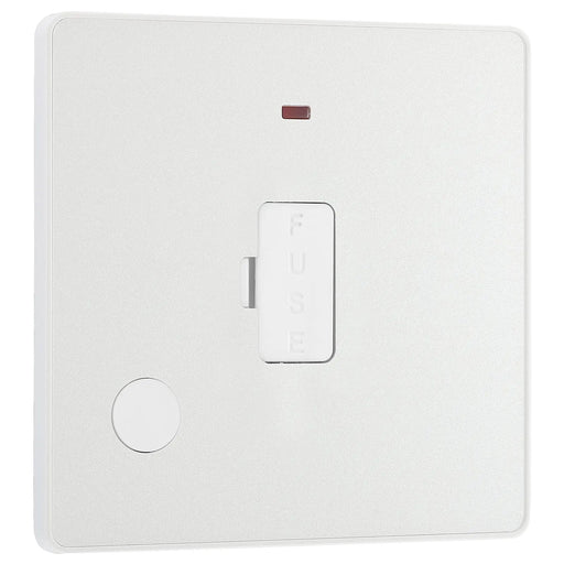BG Electrical Evolve Pearlescent White - Unswitched and fused
