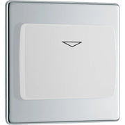 BG Electrical Flatplate Screwless Polished Chrome - Hotel key card switch