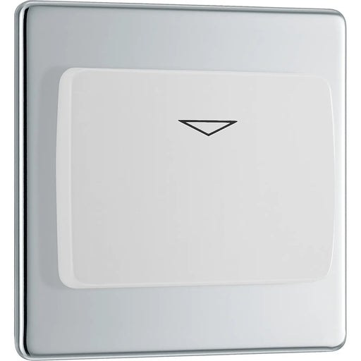 BG Electrical Flatplate Screwless Polished Chrome - Hotel key card switch