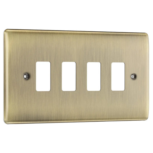 BG Electrical Grid - 4 module, rectangular