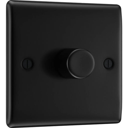 BG Electrical Nexus Metal Matt Black - Single, 2 way push 200W
