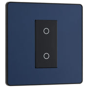 BG Electrical Evolve Matt Blue - Single, 2 way touch, 200W, master