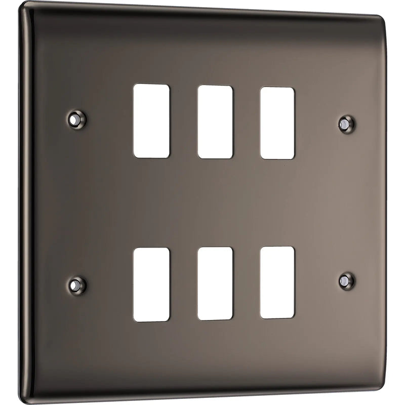 BG Electrical Grid - 6 module, square