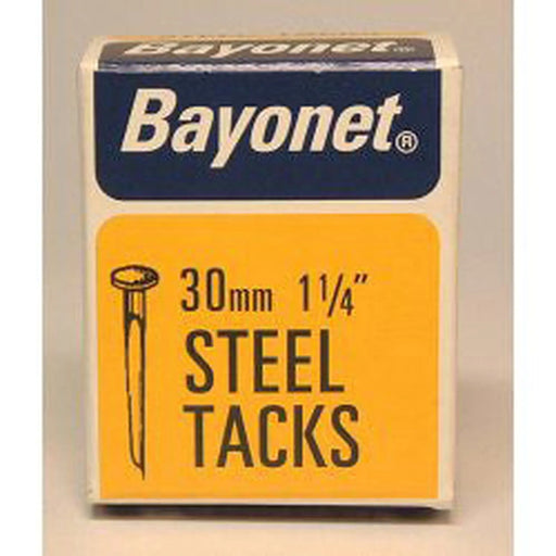 Bayonet Tacks (Fine Cut Steel) - Blue (Box Pack) 30mm