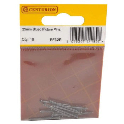 25mm Blued Picture Pins 15Pk