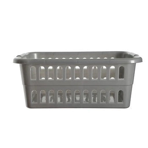 Rectangle Laundry Basket Silver
