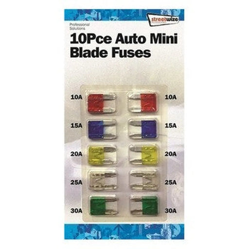 10Pc Auto Mini Blade Fuses
