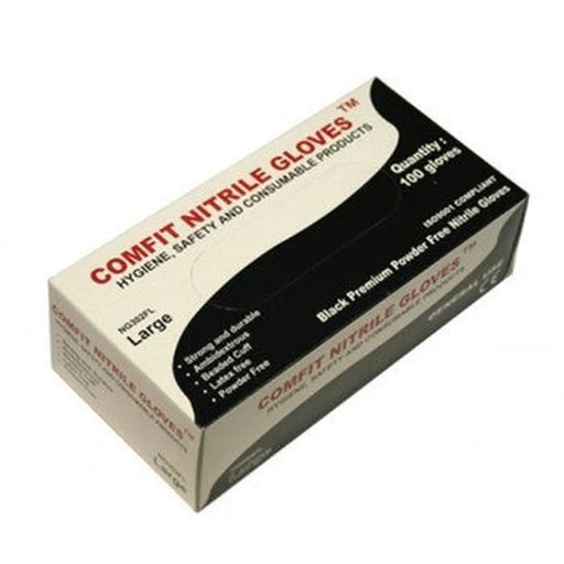 Comfit Nitrile Gloves - Small Black
