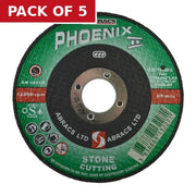 Phoenix II Flat Masonry Cutting Disc (115 x 3 x 16mm) - Pack of 5