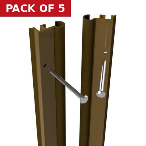 Warmseal Multi-fin Seal, Short Set, Brown, 5 x 914mm - Pack of 5