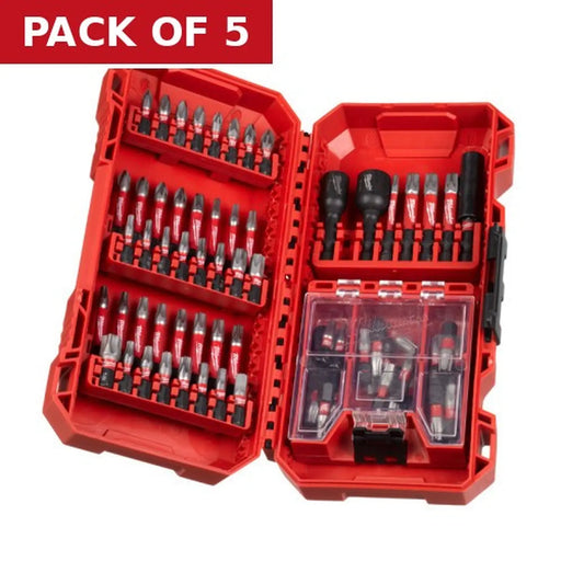 Milwaukee SHOCKWAVE™ XL Screwdriver Bit Set - 75pc - Pack of 5
