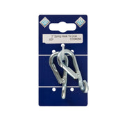 Spring Hooks To Crue - Zinc Plated - Card of 2