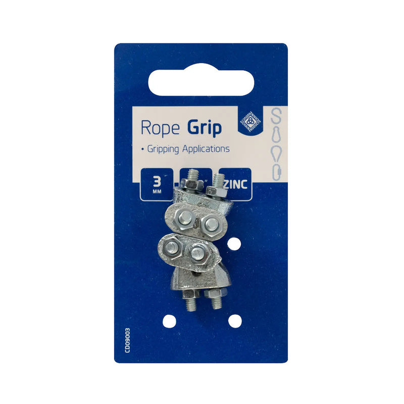 Wire Rope Grips - Zinc Plated