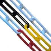 Plastic Short Link Chain - White - On Reels