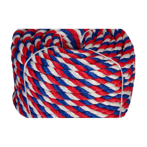 Allround Yacht Rope - Red/White/Blue - On Reels