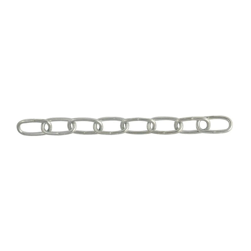 Welded Mid Link Chain - Zinc Plated - On Reels