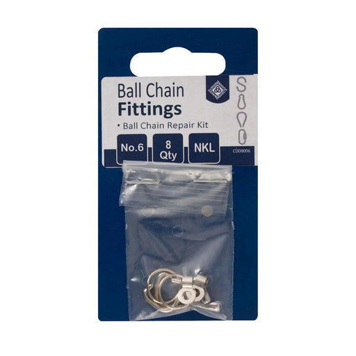 Ball Chain Attachments - Nickel Plated - Hundred