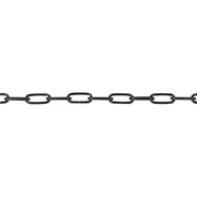 Welded Long Link Chain - Black Plated - 10m Box