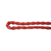 Hardened Steel Alloy Chain In Red P.V.C. Sleeve