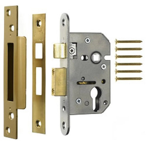 Era Euro Pro-fit Sashlock Case 63mm Finish: Brass Effect