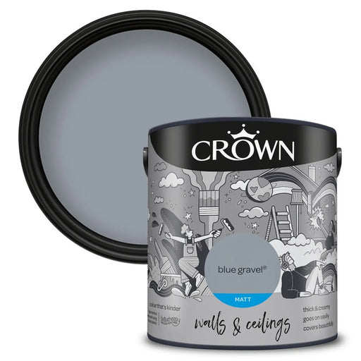Crown Walls & Ceilings Matt 2.5L Blue Gravel