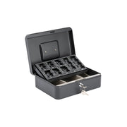 Sterling Cash Box With Coin Tray 10" Mixed Colours