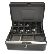 Sterling Cash Box With Coin Tray 10" Mixed Colours