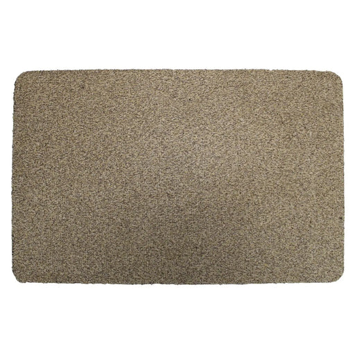 JVL Dirt Guard Plain Cotton Barrier Doormat 50 x 75cm Coffee