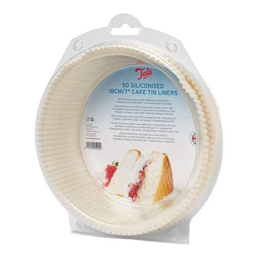 Tala Siliconised 18cm Cake Tin Liners