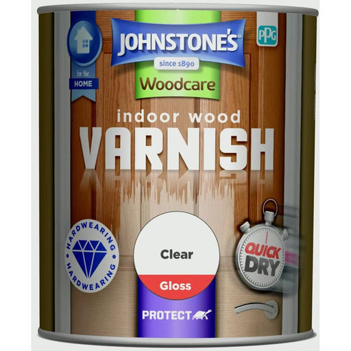 Johnstone's Indoor Wood Varnish - Clear Gloss 750ml