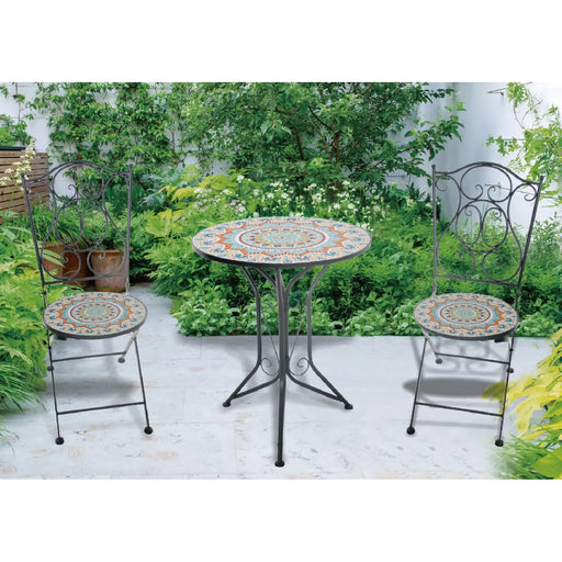 Pagoda Ceramic Bistro Set Bohemian