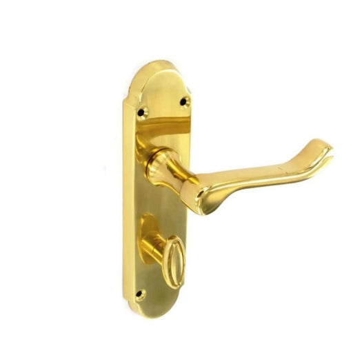 Securit Richmond Brass Bathroom Handles (Pair) 170mm