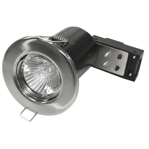 Powermaster Fixed Fire Rated Downlight Brushed Chrome