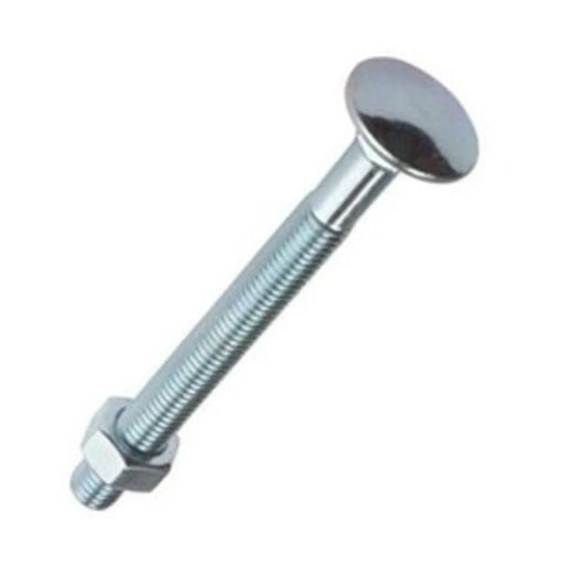 Securit Carriage Bolts Nuts Zp, Pack of 4 M6x50