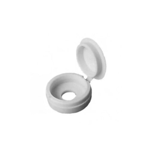 Securit Fold Over Screw Caps White - Pack of 12