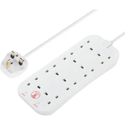 Masterplug Surge Protected Extension Lead 8 Gang 2m