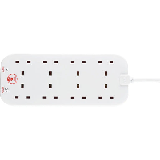 Masterplug Surge Protected Extension Lead 8 Gang 2m