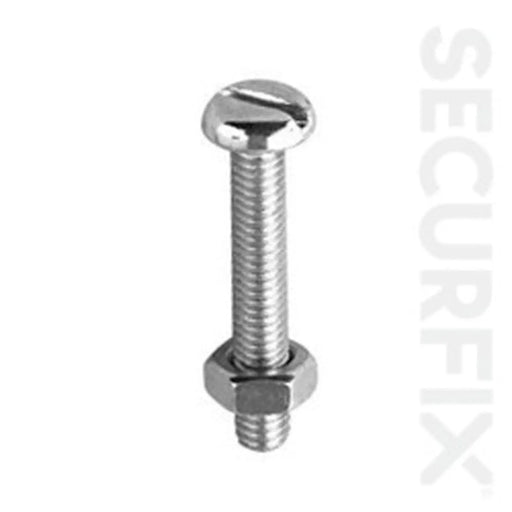 Securfix Pan Head Mach.Screw Zinc Plated M5X50 50 Pack