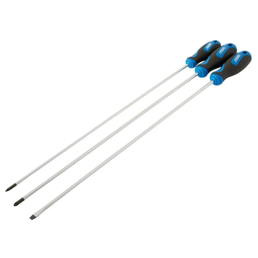 Draper 32603 Extra Long Reach Soft Grip Screwdriver Set, 450mm (3 Piece)