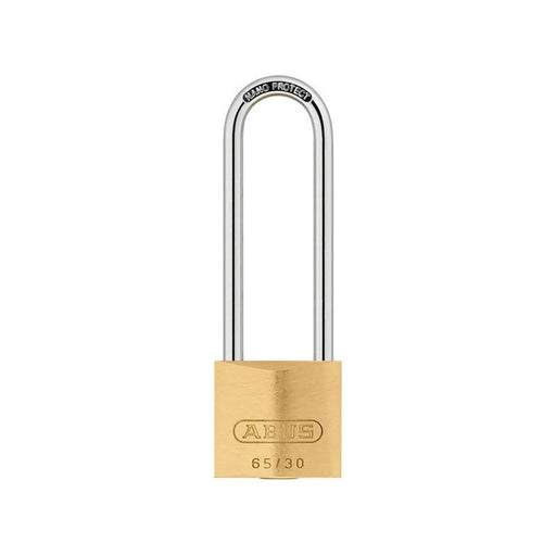 Abus Mechanical 65/30mm Brass Padlock 60mm Long Shackle Keyed Alike 6304