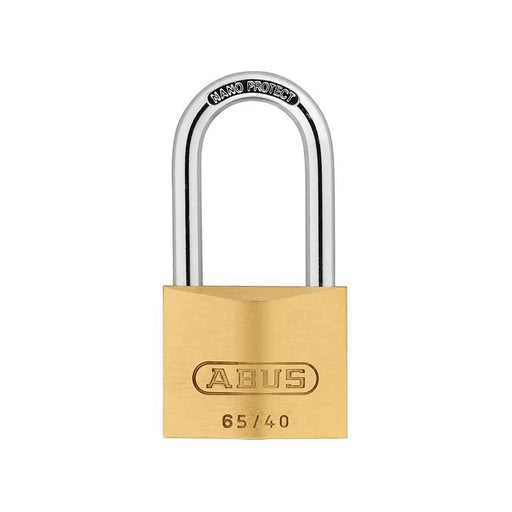 Abus Mechanical 65/40mm Brass Padlock 40mm Long Shackle