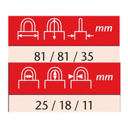 Abus Mechanical 20/80mm Diskus® Plus Padlock Carded