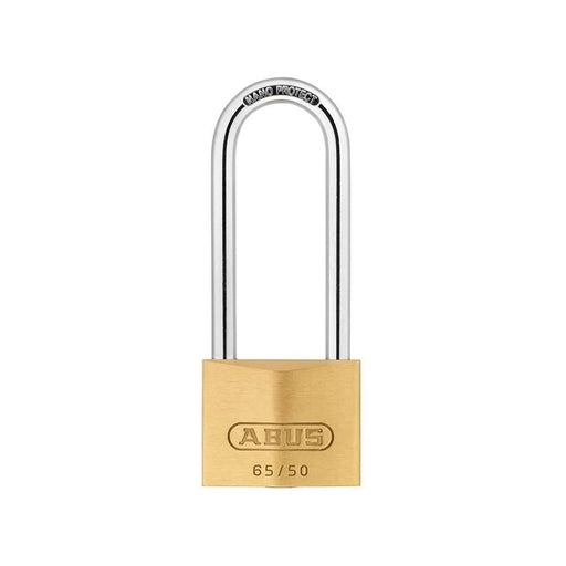 Abus Mechanical 65/50mm Brass Padlock 80mm Long Shackle