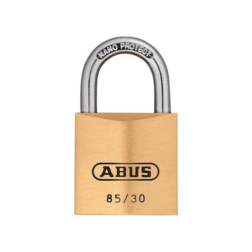 Abus Mechanical 85/30mm Brass Padlock Carded