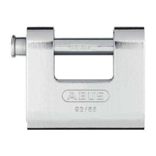 Abus Mechanical 92/65mm Monoblock Brass Body Shutter Padlock Keyed Alike KA8511