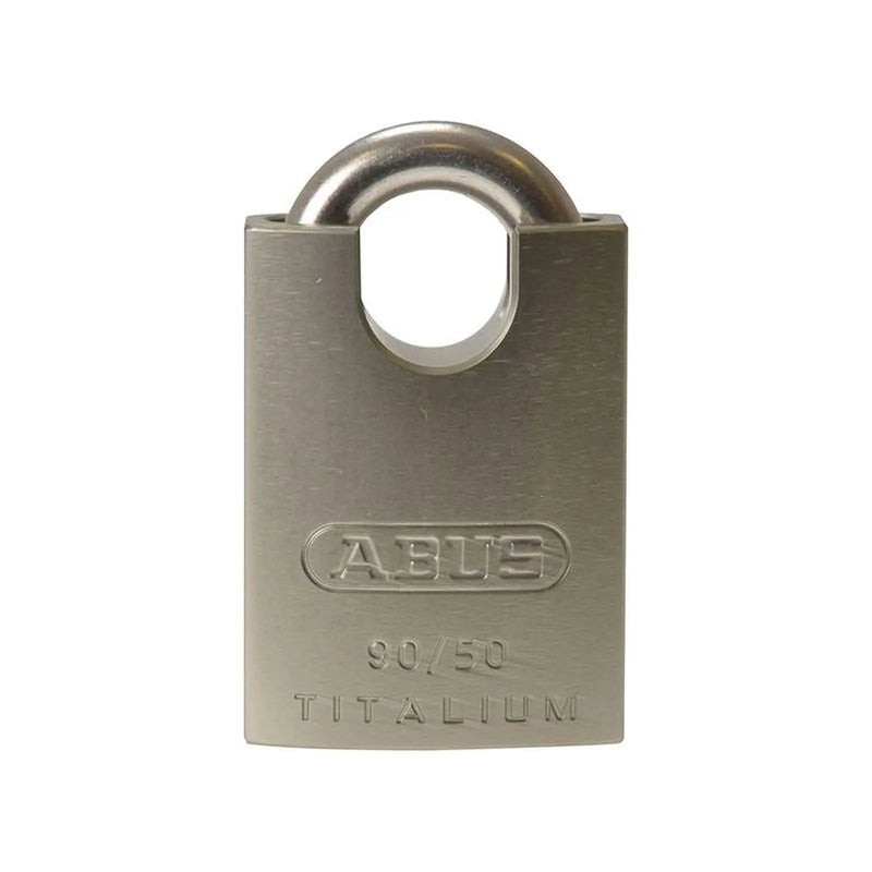 Abus Mechanical 90RK/50 TITALIUM™ Padlock Closed Shackle Carded