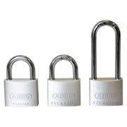 Abus Mechanical 64TI/40mm TITALIUM™ Padlock Triple Pack (1 Long Shackle)