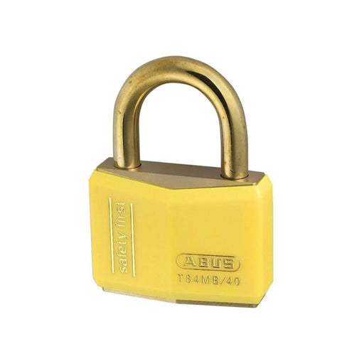 Abus Mechanical T84MB/40mm Yellow Rustproof Padlock Keyed Alike 8402